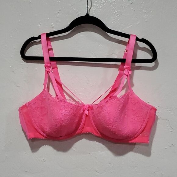 Savage x Fenty Living in the Clouds Iridescent Lace Bra Size 42DD - Picture 4 of 16